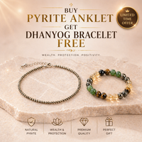 Samriddhi Combo Pyrite Anklet - Free Dhanyog Bracelet