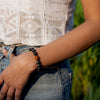 Divine Rudraksha Bracelet With Lava Stone