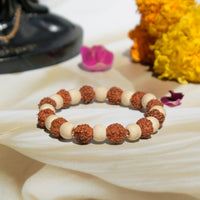 5 Mukhi Rudraksha Tulsi Bracelet
