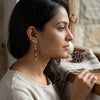 Fireline Rudraksh Tiger Eye Earring_TE05