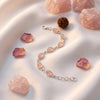 Rose Quartz Silver Plated Anklet/Bracelet